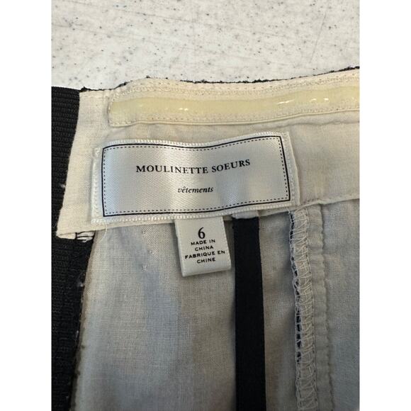 Moulinette Soeurs Dress Size 6 Black Illusion Lace Floral Strapless Cocktail A28 - Picture 5 of 8